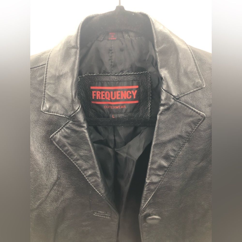 Frequency Genuine Leather Jacket - image 3